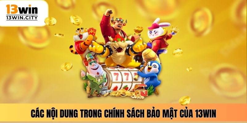 Các nội dung trong chính sách bảo mật của 13WIN